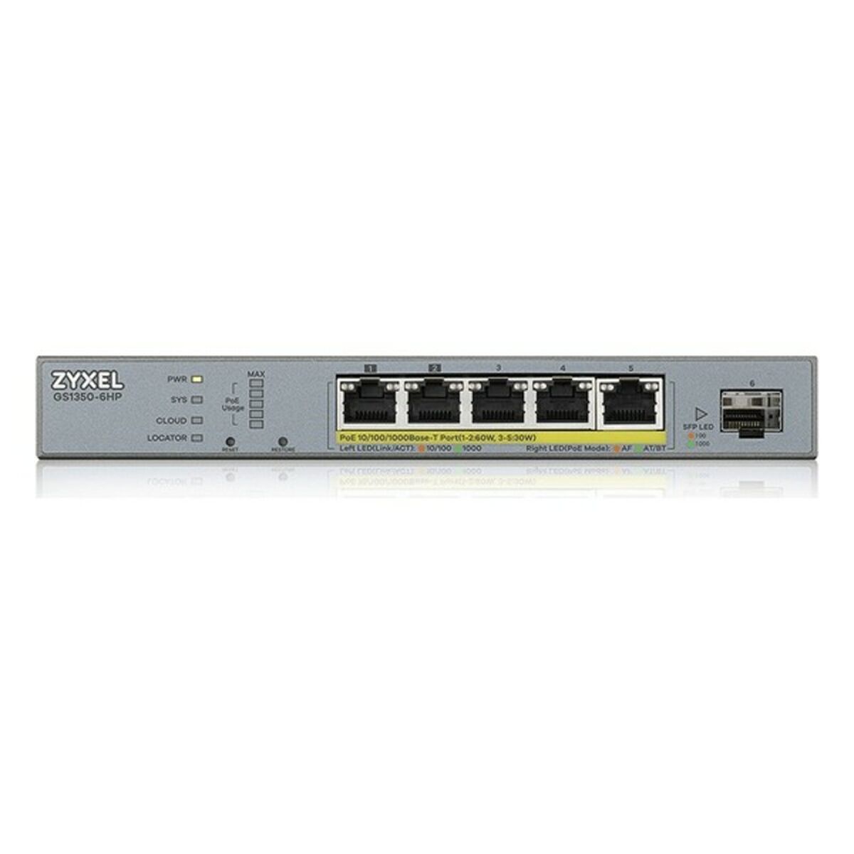 Komutatorius ZyXEL GS1350-6HP-EU0101F 12 Gbps